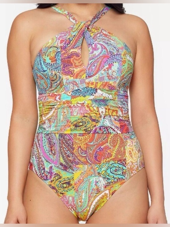 Bleu Rod Beattie Other - Bleu Rod Beattie Bohemian Paradise 1pc Swimsuit Size 14